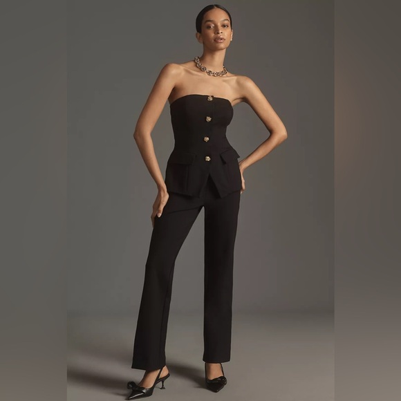 Maeve Strapless Twofer Jumpsuit - Picture 1 of 3